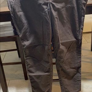 Corduroy pants.